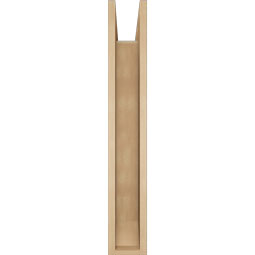 Ekena Millwork - BKTUR0554X28X36OLY06RCPR - Timberthane Faux Wood Olympic Style Bracket w/ Offset Brace, Slat Ends, 5 1/2"W x 28"D x 36"H, Primed Tan