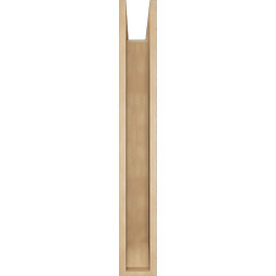 Ekena Millwork - BKTUR0554X28X40OLY06RCPR - Timberthane Faux Wood Olympic Style Bracket w/ Offset Brace, Slat Ends, 5 1/2"W x 28"D x 40"H, Primed Tan