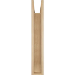 Ekena Millwork - BKTUR0554X30X34OLY06RCPR - Timberthane Faux Wood Olympic Style Bracket w/ Offset Brace, Slat Ends, 5 1/2"W x 30"D x 34"H, Primed Tan
