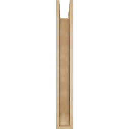 Ekena Millwork - BKTUR0554X30X42OLY06RCPR - Timberthane Faux Wood Olympic Style Bracket w/ Offset Brace, Slat Ends, 5 1/2"W x 30"D x 42"H, Primed Tan