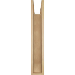 Ekena Millwork - BKTUR0554X32X32OLY06RCPR - Timberthane Faux Wood Olympic Style Bracket w/ Offset Brace, Slat Ends, 5 1/2"W x 32"D x 32"H, Primed Tan