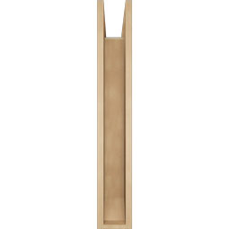 Ekena Millwork - BKTUR0554X32X36OLY06RCPR - Timberthane Faux Wood Olympic Style Bracket w/ Offset Brace, Slat Ends, 5 1/2"W x 32"D x 36"H, Primed Tan