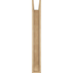 Ekena Millwork - BKTUR0554X32X44OLY06RCPR - Timberthane Faux Wood Olympic Style Bracket w/ Offset Brace, Slat Ends, 5 1/2"W x 32"D x 44"H, Primed Tan