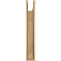 Ekena Millwork - BKTUR0554X34X34OLY06RCPR - Timberthane Faux Wood Olympic Style Bracket w/ Offset Brace, Slat Ends, 5 1/2"W x 34"D x 34"H, Primed Tan