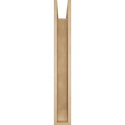 Ekena Millwork - BKTUR0554X34X40OLY06RCPR - Timberthane Faux Wood Olympic Style Bracket w/ Offset Brace, Slat Ends, 5 1/2"W x 34"D x 40"H, Primed Tan