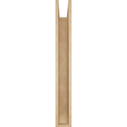 Ekena Millwork - BKTUR0554X36X44OLY06RCPR - Timberthane Faux Wood Olympic Style Bracket w/ Offset Brace, Slat Ends, 5 1/2"W x 36"D x 44"H, Primed Tan