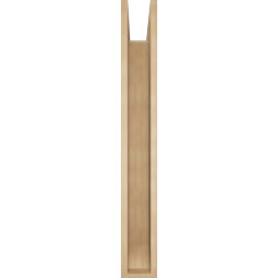 Ekena Millwork - BKTUR0554X42X42OLY06RCPR - Timberthane Faux Wood Olympic Style Bracket w/ Offset Brace, Slat Ends, 5 1/2"W x 42"D x 42"H, Primed Tan