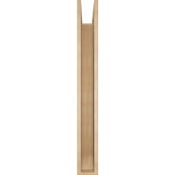 Ekena Millwork - BKTUR0554X46X46OLY06RCPR - Timberthane Faux Wood Olympic Style Bracket w/ Offset Brace, Slat Ends, 5 1/2"W x 46"D x 46"H, Primed Tan