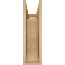 Ekena Millwork - BKTUR0756X18X26OLY06RCPR - Timberthane Faux Wood Olympic Style Bracket w/ Offset Brace, Slat Ends, 7 1/2"W x 18"D x 26"H, Primed Tan