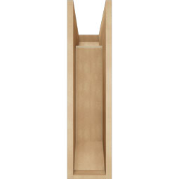 Ekena Millwork - BKTUR0756X18X30OLY06RCPR - Timberthane Faux Wood Olympic Style Bracket w/ Offset Brace, Slat Ends, 7 1/2"W x 18"D x 30"H, Primed Tan