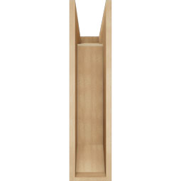 Ekena Millwork - BKTUR0756X20X32OLY06RCPR - Timberthane Faux Wood Olympic Style Bracket w/ Offset Brace, Slat Ends, 7 1/2"W x 20"D x 32"H, Primed Tan
