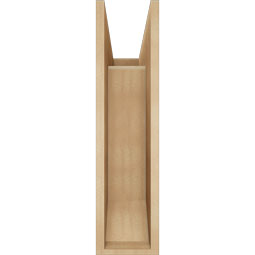 Ekena Millwork - BKTUR0756X22X30OLY06RCPR - Timberthane Faux Wood Olympic Style Bracket w/ Offset Brace, Slat Ends, 7 1/2"W x 22"D x 30"H, Primed Tan