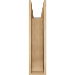Ekena Millwork - BKTUR0756X24X32OLY06RCPR - Timberthane Faux Wood Olympic Style Bracket w/ Offset Brace, Slat Ends, 7 1/2"W x 24"D x 32"H, Primed Tan