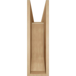Ekena Millwork - BKTUR0756X26X26OLY06RCPR - Timberthane Faux Wood Olympic Style Bracket w/ Offset Brace, Slat Ends, 7 1/2"W x 26"D x 26"H, Primed Tan