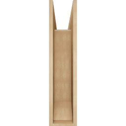 Ekena Millwork - BKTUR0756X26X34OLY06RCPR - Timberthane Faux Wood Olympic Style Bracket w/ Offset Brace, Slat Ends, 7 1/2"W x 26"D x 34"H, Primed Tan