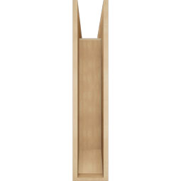 Ekena Millwork - BKTUR0756X26X38OLY06RCPR - Timberthane Faux Wood Olympic Style Bracket w/ Offset Brace, Slat Ends, 7 1/2"W x 26"D x 38"H, Primed Tan