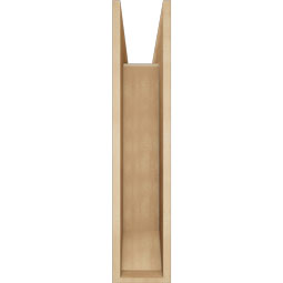 Ekena Millwork - BKTUR0756X28X36OLY06RCPR - Timberthane Faux Wood Olympic Style Bracket w/ Offset Brace, Slat Ends, 7 1/2"W x 28"D x 36"H, Primed Tan