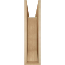 Ekena Millwork - BKTUR0756X30X30OLY06RCPR - Timberthane Faux Wood Olympic Style Bracket w/ Offset Brace, Slat Ends, 7 1/2"W x 30"D x 30"H, Primed Tan
