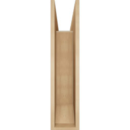 Ekena Millwork - BKTUR0756X30X34OLY06RCPR - Timberthane Faux Wood Olympic Style Bracket w/ Offset Brace, Slat Ends, 7 1/2"W x 30"D x 34"H, Primed Tan