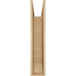 Ekena Millwork - BKTUR0756X30X38OLY06RCPR - Timberthane Faux Wood Olympic Style Bracket w/ Offset Brace, Slat Ends, 7 1/2"W x 30"D x 38"H, Primed Tan