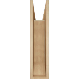 Ekena Millwork - BKTUR0756X32X32OLY06RCPR - Timberthane Faux Wood Olympic Style Bracket w/ Offset Brace, Slat Ends, 7 1/2"W x 32"D x 32"H, Primed Tan