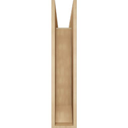 Ekena Millwork - BKTUR0756X32X38OLY06RCPR - Timberthane Faux Wood Olympic Style Bracket w/ Offset Brace, Slat Ends, 7 1/2"W x 32"D x 38"H, Primed Tan