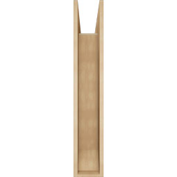 Ekena Millwork - BKTUR0756X32X44OLY06RCPR - Timberthane Faux Wood Olympic Style Bracket w/ Offset Brace, Slat Ends, 7 1/2"W x 32"D x 44"H, Primed Tan