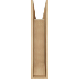 Ekena Millwork - BKTUR0756X34X34OLY06RCPR - Timberthane Faux Wood Olympic Style Bracket w/ Offset Brace, Slat Ends, 7 1/2"W x 34"D x 34"H, Primed Tan