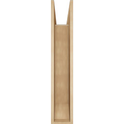 Ekena Millwork - BKTUR0756X34X42OLY06RCPR - Timberthane Faux Wood Olympic Style Bracket w/ Offset Brace, Slat Ends, 7 1/2"W x 34"D x 42"H, Primed Tan