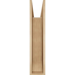 Ekena Millwork - BKTUR0756X36X36OLY06RCPR - Timberthane Faux Wood Olympic Style Bracket w/ Offset Brace, Slat Ends, 7 1/2"W x 36"D x 36"H, Primed Tan