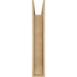 Ekena Millwork - BKTUR0756X36X44OLY06RCPR - Timberthane Faux Wood Olympic Style Bracket w/ Offset Brace, Slat Ends, 7 1/2"W x 36"D x 44"H, Primed Tan