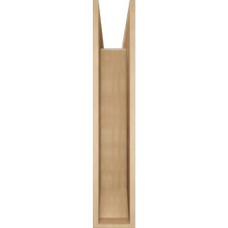 Ekena Millwork - BKTUR0756X40X40OLY06RCPR - Timberthane Faux Wood Olympic Style Bracket w/ Offset Brace, Slat Ends, 7 1/2"W x 40"D x 40"H, Primed Tan