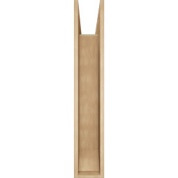Ekena Millwork - BKTUR0756X40X44OLY06RCPR - Timberthane Faux Wood Olympic Style Bracket w/ Offset Brace, Slat Ends, 7 1/2"W x 40"D x 44"H, Primed Tan