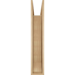 Ekena Millwork - BKTUR0756X42X42OLY06RCPR - Timberthane Faux Wood Olympic Style Bracket w/ Offset Brace, Slat Ends, 7 1/2"W x 42"D x 42"H, Primed Tan