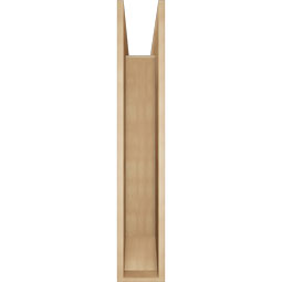 Ekena Millwork - BKTUR0756X44X44OLY06RCPR - Timberthane Faux Wood Olympic Style Bracket w/ Offset Brace, Slat Ends, 7 1/2"W x 44"D x 44"H, Primed Tan