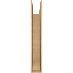 Ekena Millwork - BKTUR0756X46X46OLY06RCPR - Timberthane Faux Wood Olympic Style Bracket w/ Offset Brace, Slat Ends, 7 1/2"W x 46"D x 46"H, Primed Tan