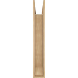Ekena Millwork - BKTUR0756X48X48OLY06RCPR - Timberthane Faux Wood Olympic Style Bracket w/ Offset Brace, Slat Ends, 7 1/2"W x 48"D x 48"H, Primed Tan