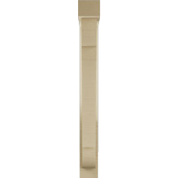 Ekena Millwork - BKTUR0352X20X32OLY05RCPR - Timberthane Faux Wood Olympic Style Bracket w/ Offset Brace, Block Ends, 3 1/2"W x 20"D x 32"H, Primed Tan