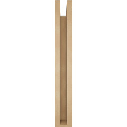 Ekena Millwork - BKTUR0352X22X26OLY05RCPR - Timberthane Faux Wood Olympic Style Bracket w/ Offset Brace, Block Ends, 3 1/2"W x 22"D x 26"H, Primed Tan