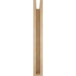 Ekena Millwork - BKTUR0352X24X28OLY05RCPR - Timberthane Faux Wood Olympic Style Bracket w/ Offset Brace, Block Ends, 3 1/2"W x 24"D x 28"H, Primed Tan