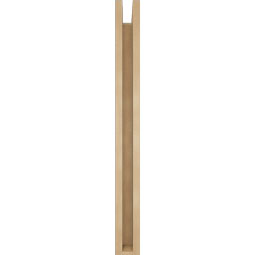 Ekena Millwork - BKTUR0352X24X36OLY05RCPR - Timberthane Faux Wood Olympic Style Bracket w/ Offset Brace, Block Ends, 3 1/2"W x 24"D x 36"H, Primed Tan