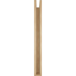 Ekena Millwork - BKTUR0352X26X34OLY05RCPR - Timberthane Faux Wood Olympic Style Bracket w/ Offset Brace, Block Ends, 3 1/2"W x 26"D x 34"H, Primed Tan