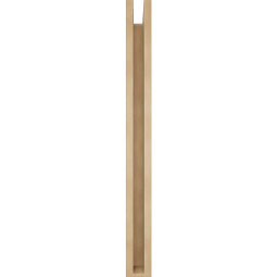Ekena Millwork - BKTUR0352X26X38OLY05RCPR - Timberthane Faux Wood Olympic Style Bracket w/ Offset Brace, Block Ends, 3 1/2"W x 26"D x 38"H, Primed Tan