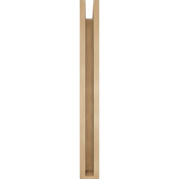 Ekena Millwork - BKTUR0352X28X32OLY05RCPR - Timberthane Faux Wood Olympic Style Bracket w/ Offset Brace, Block Ends, 3 1/2"W x 28"D x 32"H, Primed Tan