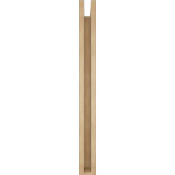 Ekena Millwork - BKTUR0352X28X36OLY05RCPR - Timberthane Faux Wood Olympic Style Bracket w/ Offset Brace, Block Ends, 3 1/2"W x 28"D x 36"H, Primed Tan