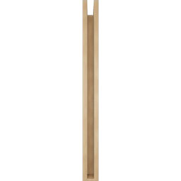 Ekena Millwork - BKTUR0352X28X40OLY05RCPR - Timberthane Faux Wood Olympic Style Bracket w/ Offset Brace, Block Ends, 3 1/2"W x 28"D x 40"H, Primed Tan