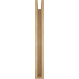 Ekena Millwork - BKTUR0352X30X30OLY05RCPR - Timberthane Faux Wood Olympic Style Bracket w/ Offset Brace, Block Ends, 3 1/2"W x 30"D x 30"H, Primed Tan