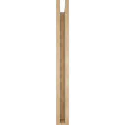 Ekena Millwork - BKTUR0352X30X34OLY05RCPR - Timberthane Faux Wood Olympic Style Bracket w/ Offset Brace, Block Ends, 3 1/2"W x 30"D x 34"H, Primed Tan