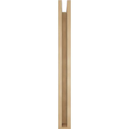 Ekena Millwork - BKTUR0352X30X36OLY05RCPR - Timberthane Faux Wood Olympic Style Bracket w/ Offset Brace, Block Ends, 3 1/2"W x 30"D x 36"H, Primed Tan