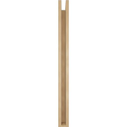 Ekena Millwork - BKTUR0352X30X42OLY05RCPR - Timberthane Faux Wood Olympic Style Bracket w/ Offset Brace, Block Ends, 3 1/2"W x 30"D x 42"H, Primed Tan
